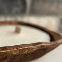Natural Madera Dough Bowl Candle