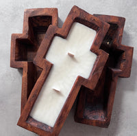 Las Cruces (The Cross) Madera Dough Wood Bowl